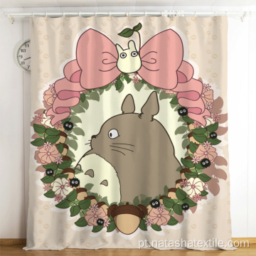 HD Impresso Meu Vizinho Desenho Animado Cortinas Blackout Totoro